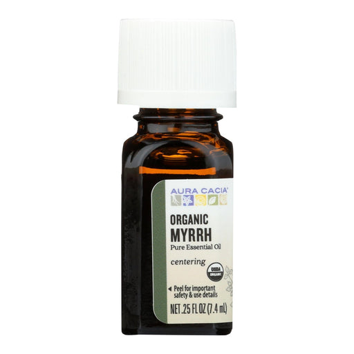 Aura Cacia - Essential Oil - Myrrh - Case Of 1 - .25 Fl Oz. Biskets Pantry 