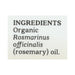 Aura Cacia - Essential Oil - Rosemary Verbenone - Case Of 1 - .25 Fl Oz. Biskets Pantry 