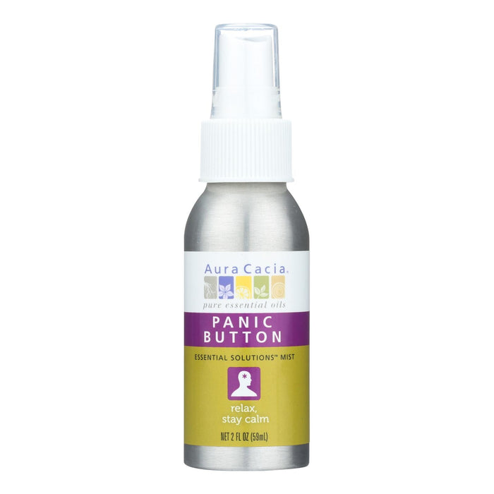 Aura Cacia - Essential Solutions Mist Panic Button - 2 Fl Oz Biskets Pantry 