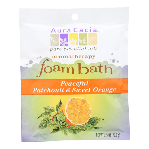 Aura Cacia - Foam Bath Peaceful Patchouli And Sweet Orange - 2.5 Oz - Case Of 6 Biskets Pantry 