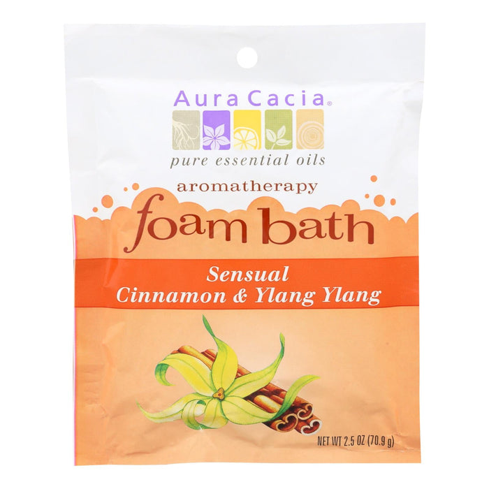 Aura Cacia - Foam Bath Sensual Cinnamon And Ylang Ylang - 2.5 Oz - Case Of 6 Biskets Pantry 