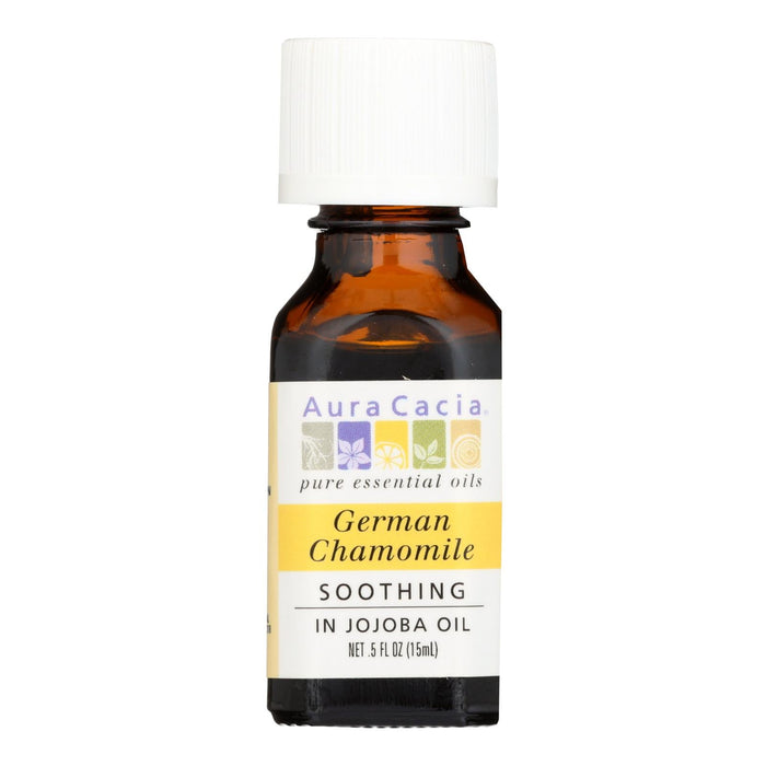 Aura Cacia - German Chamomile In Jojoba Oil - 0.5 Fl Oz Biskets Pantry 