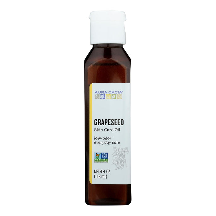 Aura Cacia - Natural Skin Care Oil Grapeseed - 4 Fl Oz Biskets Pantry 