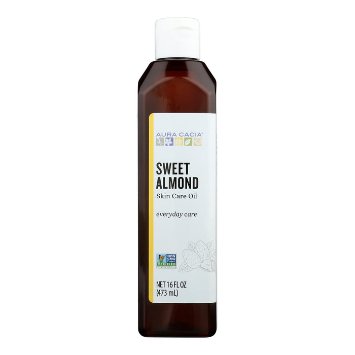 Aura Cacia - Natural Skin Care Oil Sweet Almond - 16 Fl Oz Biskets Pantry 