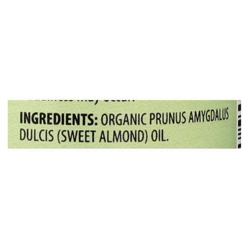 Aura Cacia - Organic Aromatherapy Sweet Almond Oil - 4 Fl Oz Biskets Pantry 