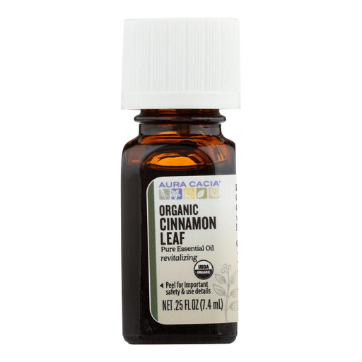 Aura Cacia - Organic Cinnamon Leaf - .25 Oz Biskets Pantry 