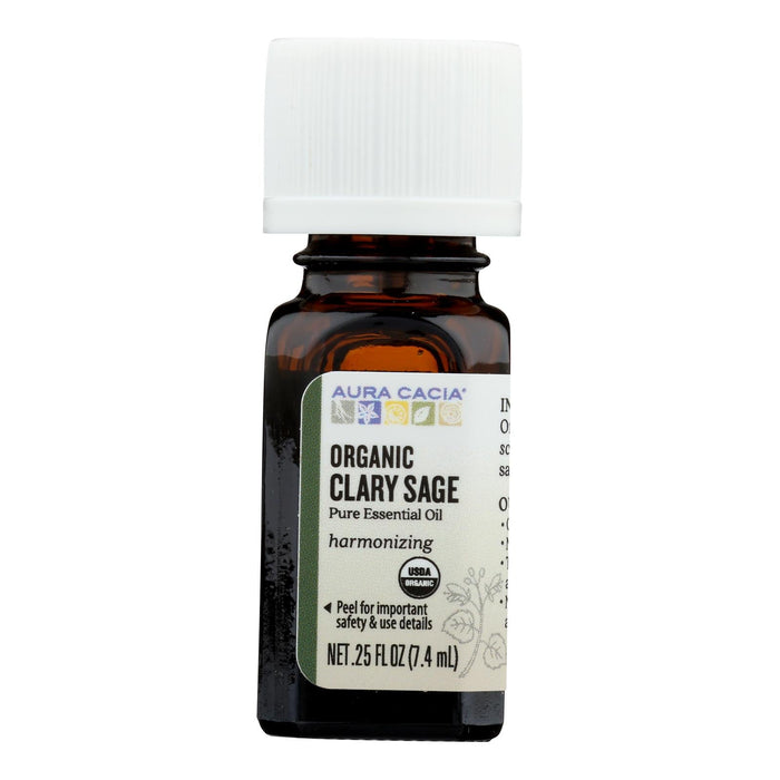 Aura Cacia - Organic Essential Oil - Clary Sage - .25 Oz Biskets Pantry 