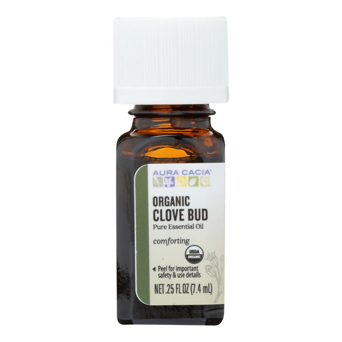 Aura Cacia - Organic Essential Oil - Clove Bud - .25 Oz Biskets Pantry 