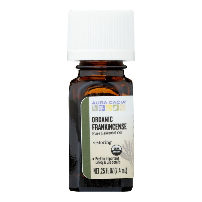 Aura Cacia - Organic Essential Oil - Frankincense - .25 Fl Oz Biskets Pantry 