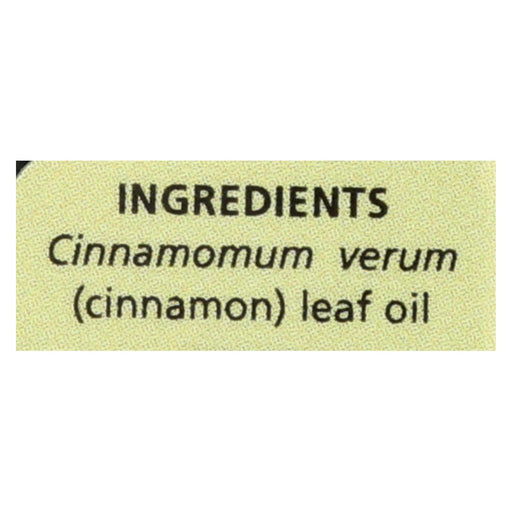 Aura Cacia - Pure Essential Oil Cinnamon Leaf - 0.5 Fl Oz Biskets Pantry 