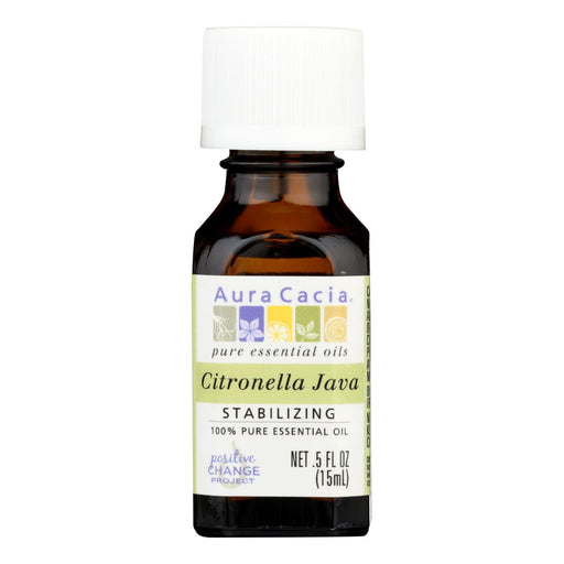 Aura Cacia - Pure Essential Oil Citronella Java - 0.5 Fl Oz Biskets Pantry 