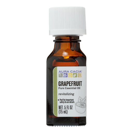 Aura Cacia - Pure Essential Oil Grapefruit - 0.5 Fl Oz Biskets Pantry 