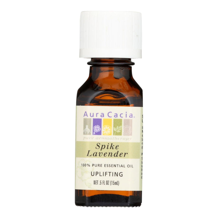 Aura Cacia - Pure Essential Oil Spike Lavender - 0.5 Fl Oz Biskets Pantry 