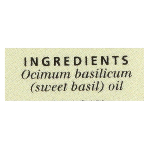 Aura Cacia - Pure Essential Oil Sweet Basil - 0.5 Fl Oz Biskets Pantry 