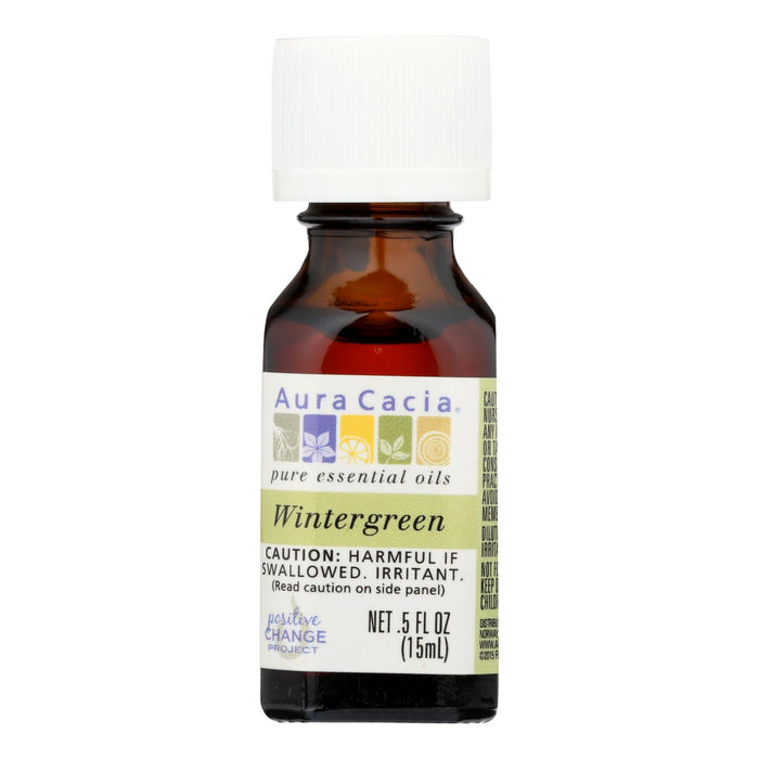 Aura Cacia - Pure Essential Oil Wintergreen - 0.5 Fl Oz Biskets Pantry 