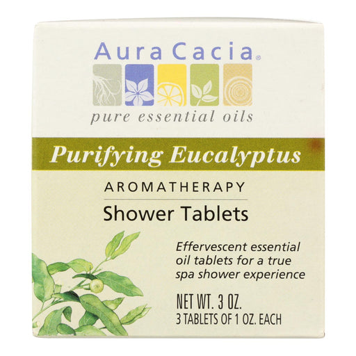 Aura Cacia - Purifying Aromatherapy Shower Tablets Eucalyptus - 3 Tablets Biskets Pantry 