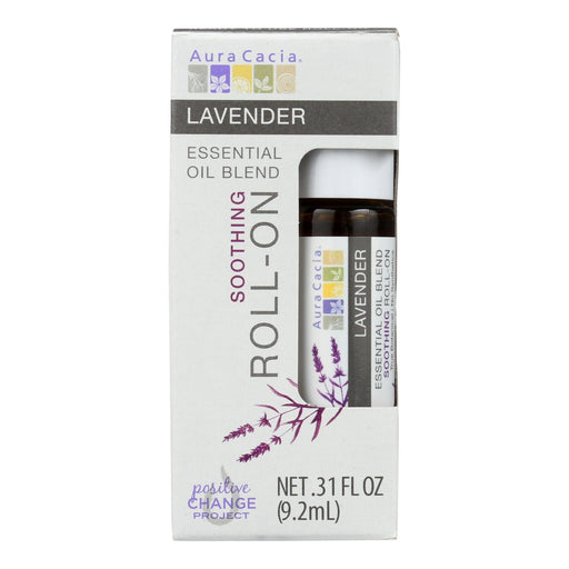 Aura Cacia - Roll On Essential Oil - Lavender - Case Of 4 - .31 Fl Oz Biskets Pantry 