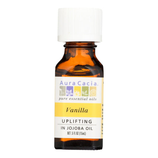 Aura Cacia - Vanilla In Jojoba Oil - 0.5 Fl Oz Biskets Pantry 