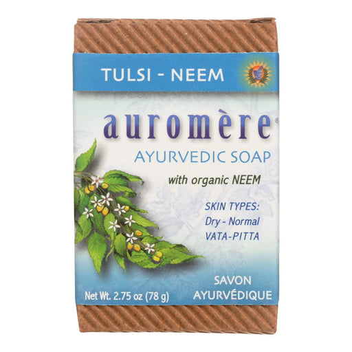Auromere Ayurvedic Bar Soap Tulsi-neem - 2.75 Oz Biskets Pantry 