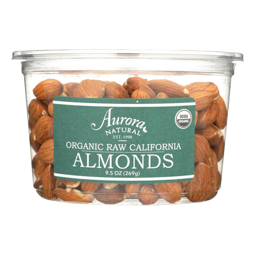 Aurora Natural Products - Organic Raw California Almonds - Case Of 12 - 9.5 Oz. Biskets Pantry 