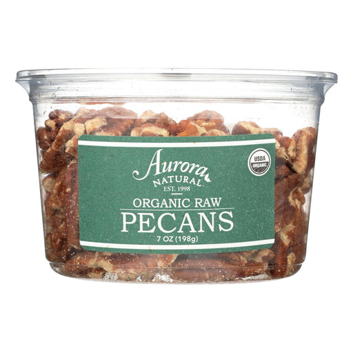 Aurora Natural Products - Organic Raw Pecans - Case Of 12 - 7 Oz. Biskets Pantry 