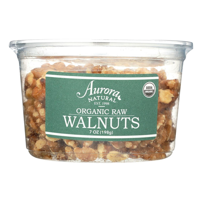 Aurora Natural Products - Organic Raw Walnuts - Case Of 12 - 7 Oz. Biskets Pantry 