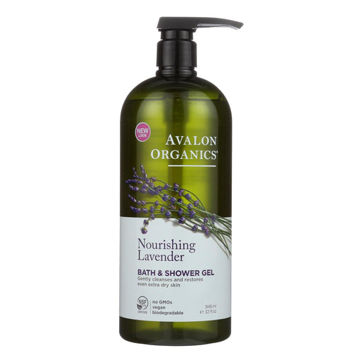 Avalon Organics Bath And Shower Gel Lavender - 32 Fl Oz Biskets Pantry 