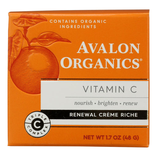 Avalon Organics - Face Creme Vit/c Rnew Rch - 1 Each-1.7 Oz Biskets Pantry 