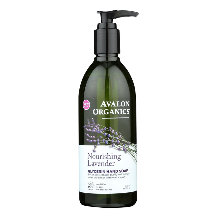 Avalon Organics Glycerin Liquid Hand Soap Lavender - 12 Fl Oz Biskets Pantry 