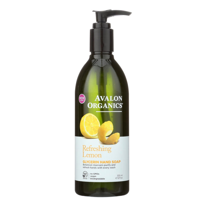 Avalon Organics Glycerin Liquid Hand Soap Lemon - 12 Fl Oz Biskets Pantry 