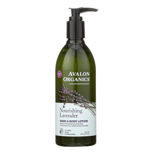 Avalon Organics Hand And Body Lotion Lavender - 12 Fl Oz Biskets Pantry 