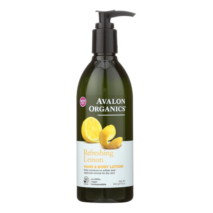 Avalon Organics Hand And Body Lotion Lemon - 12 Fl Oz Biskets Pantry 