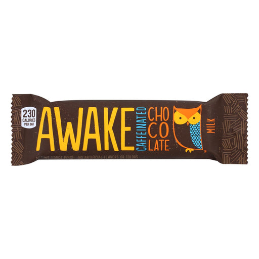 Awake Chocolate - Bar Caff Milk Chocolate - Case Of 12-1.55 Oz Biskets Pantry 