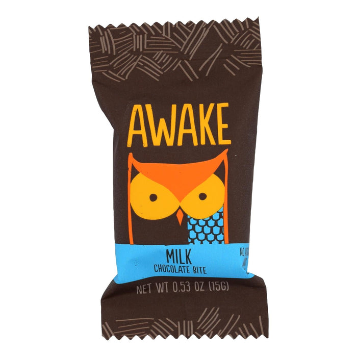 Awake Chocolate - Bites Milk Chocolate - Case Of 50-.53 Oz Biskets Pantry 