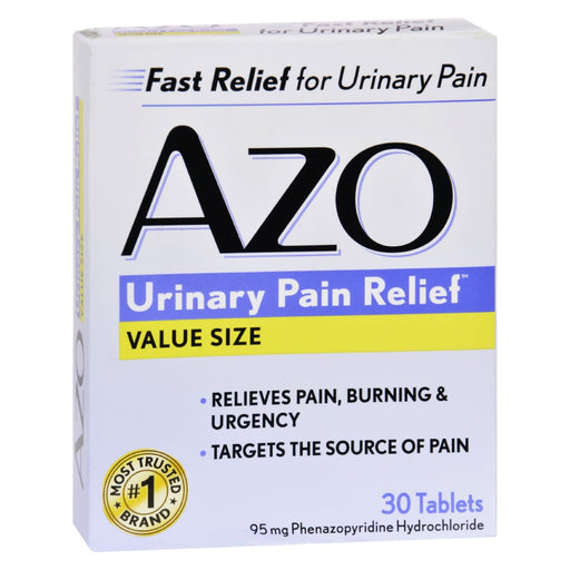 Azo Standard Urinary Pain Relief - 30 Tablets Biskets Pantry 