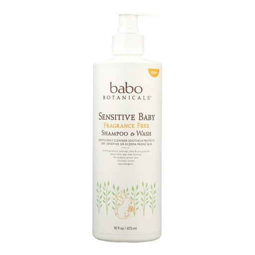 Babo Botanicals - Body Wash - Fragrance Free - 1 Each - 16 Fl Oz. Biskets Pantry 