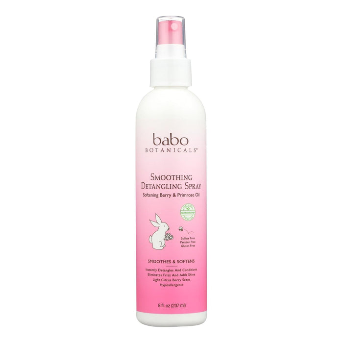 Babo Botanicals - Instantly Smooth Detangler Berry Primrose - 8 Fl Oz Biskets Pantry 