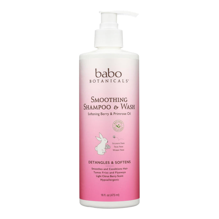 Babo Botanicals - Shampoo - Softening Berry And Primrose Oil - 1 Each - 16 Fl Oz. Biskets Pantry 