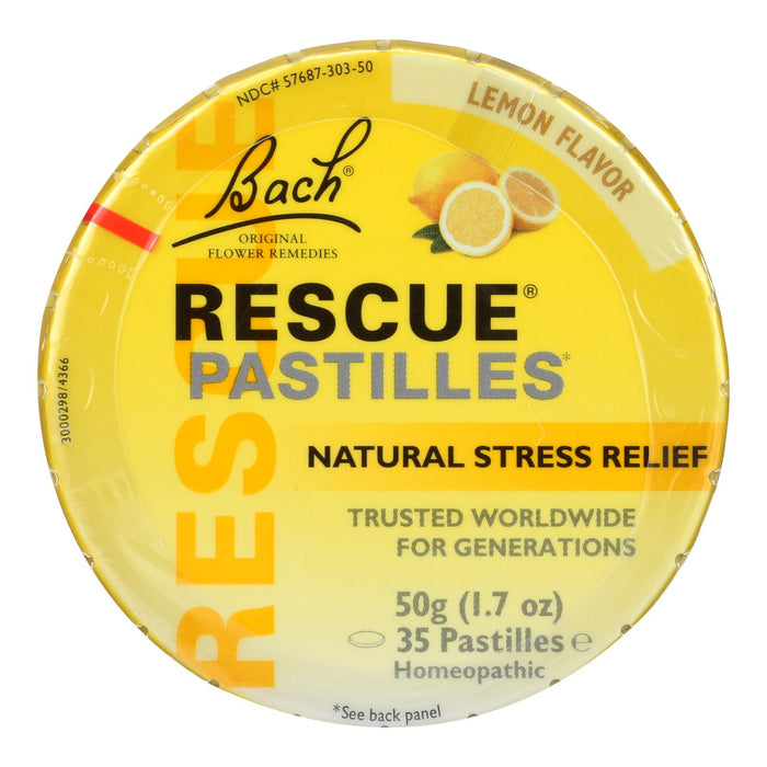 Bach Rescue Remedy Pastilles - Lemon - 50 Grm - Case Of 12 Biskets Pantry 