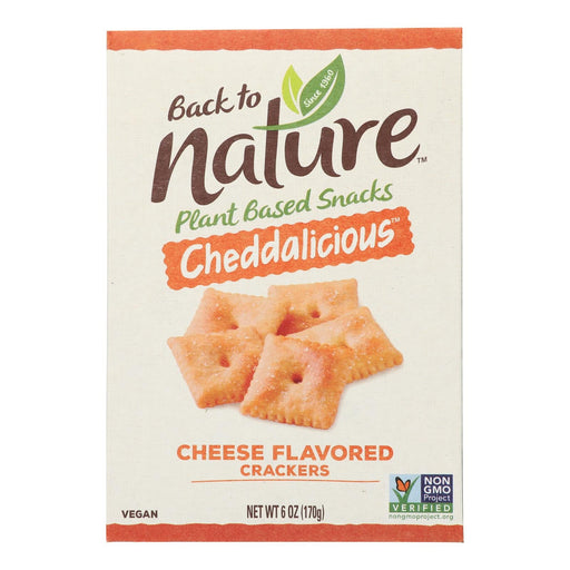 Back To Nature - Cracker Cheddalicious - Case Of 6-6 Oz Biskets Pantry 