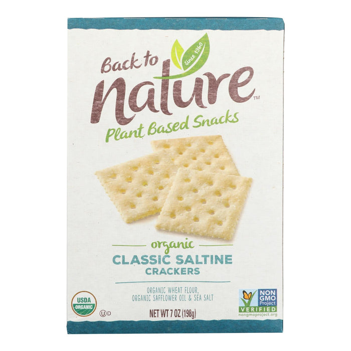 Back To Nature Crackers - Organic - Classic Saltine - 7 Oz - Case Of 6 Biskets Pantry 