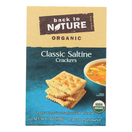 Back To Nature Crackers - Organic - Classic Saltine - 7 Oz - Case Of 6 Biskets Pantry 