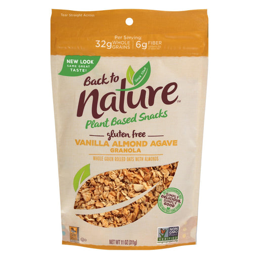 Back To Nature Granola - Vanilla Almond Agave - 11 Oz - Case Of 6 Biskets Pantry 