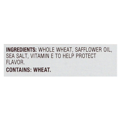 Back To Nature Harvest Whole Wheat Crackers - Whole Wheat Safflower Oil And Sea Salt - Case Of 12 - 8.5 Oz. Biskets Pantry 