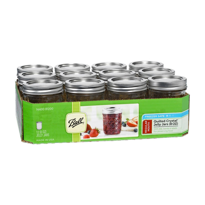 Ball Canning Jelly Jar 8oz - Case Of 1 - 12 Count Biskets Pantry 