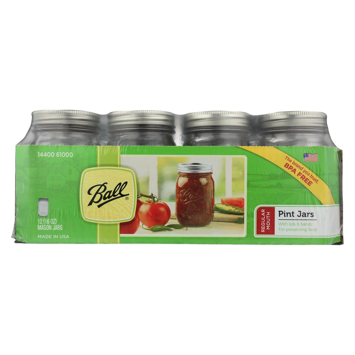 Ball Canning Mason Canning Jar Set - Case Of 1 - 12 Count Biskets Pantry 