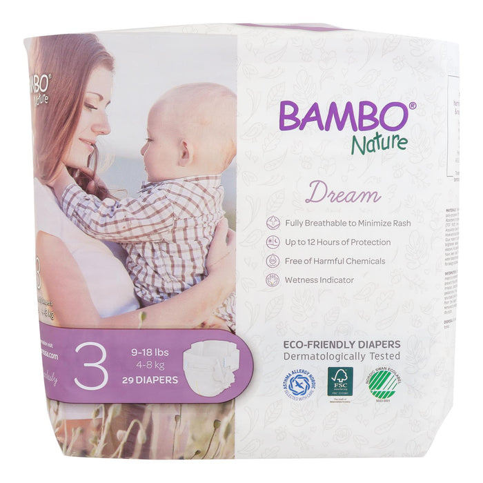 Bambo Nature - Diapers Size 3 - Case Of 6-29 Ct Biskets Pantry 