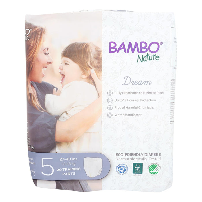 Bambo Nature - Training Pants Size 5 - Case Of 5-20 Ct Biskets Pantry 