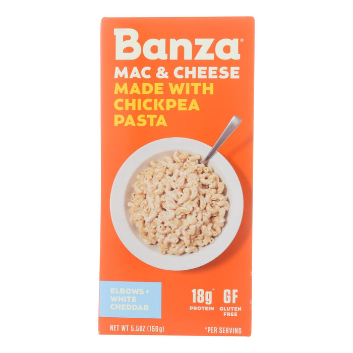 Banza - Chickpea Pasta Mac And Cheese - White Cheddar - Case Of 6 - 5.5 Oz. Biskets Pantry 