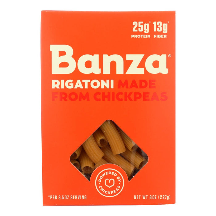 Banza Rigatoni Chickpea Pasta  - Case Of 6 - 8 Oz Biskets Pantry 